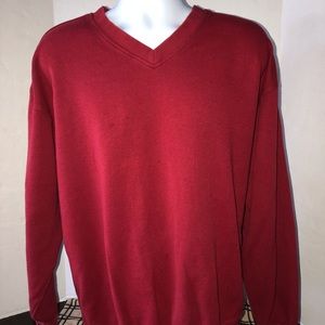Bolle Men’s Sweater Size XL Red Golf V Neck